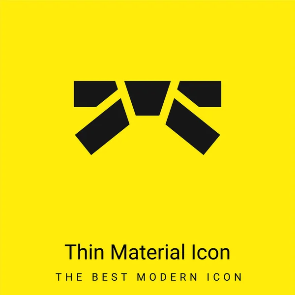 Belt Minimal Bright Yellow Material Icon Vector Graphics