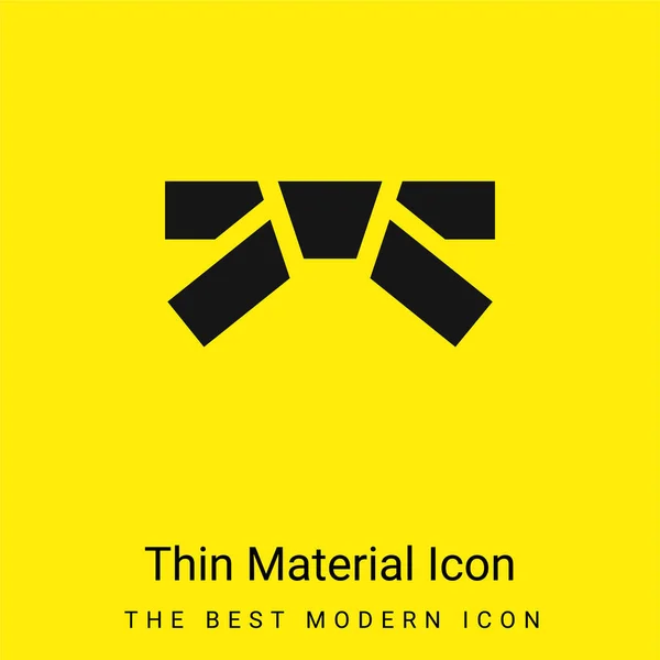 Belt minimal bright yellow material icon — Stock Illustration Belt Minimal Bright Yellow Material Icon Vector Graphics
