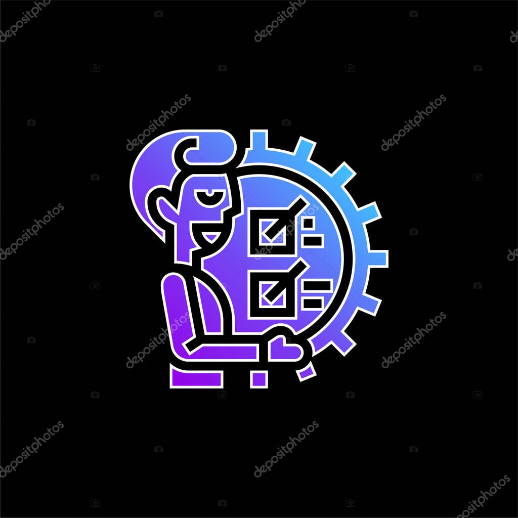 Ability blue gradient vector icon