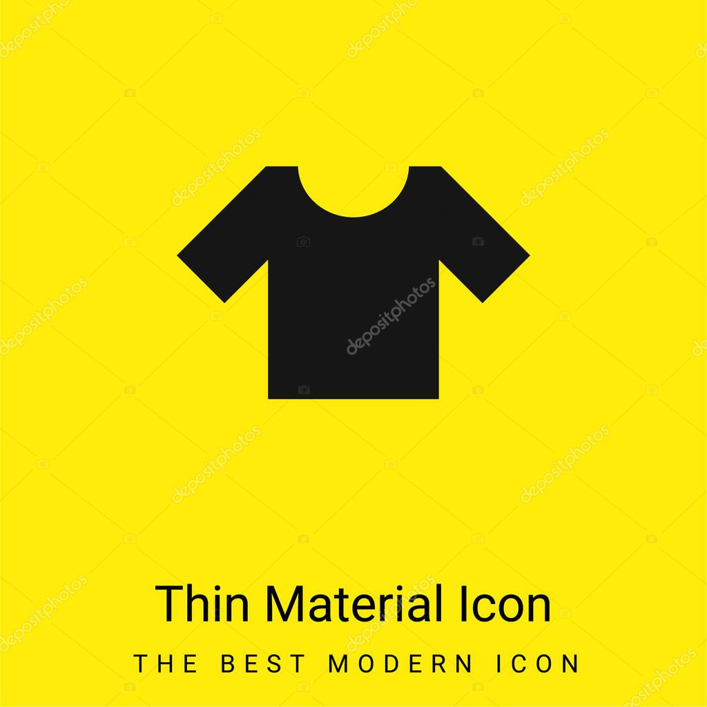 Basic T Shirt minimal bright yellow material icon