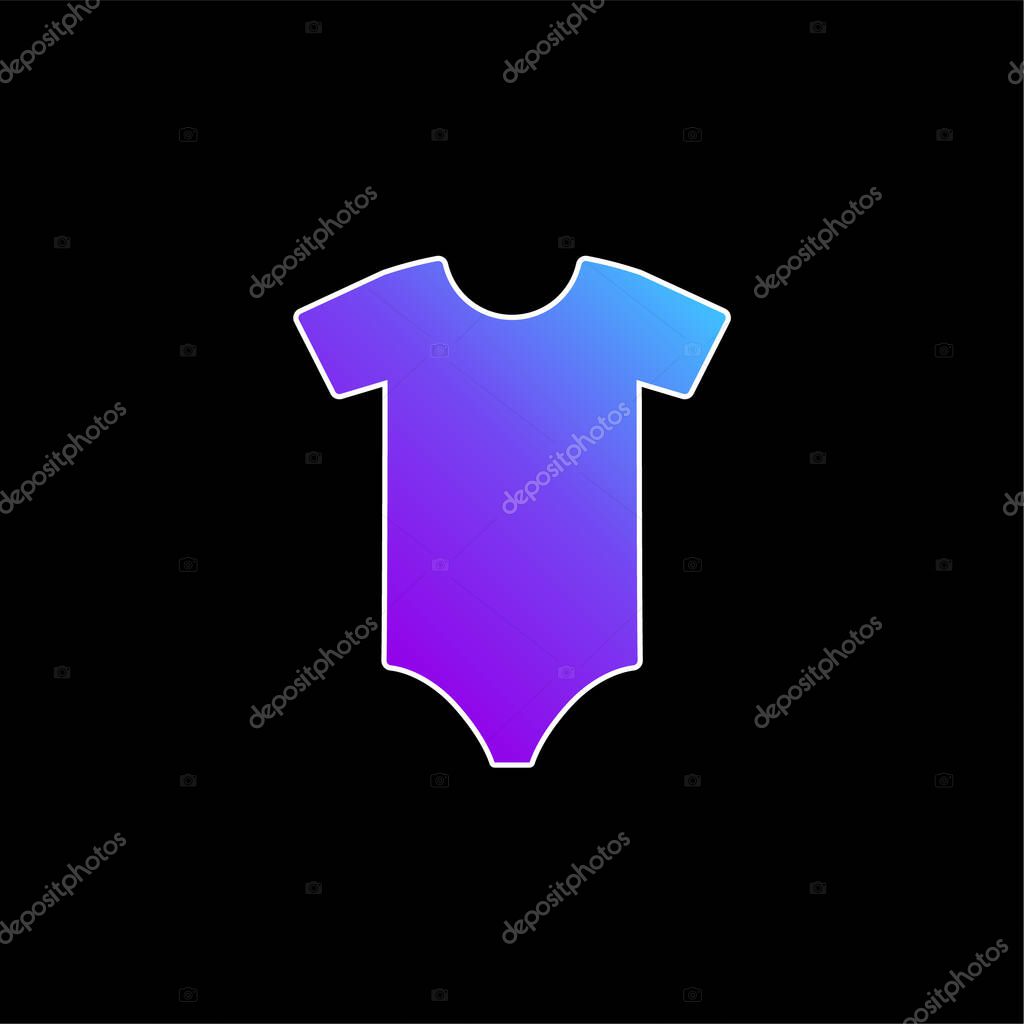Bodysuit blue gradient vector icon
