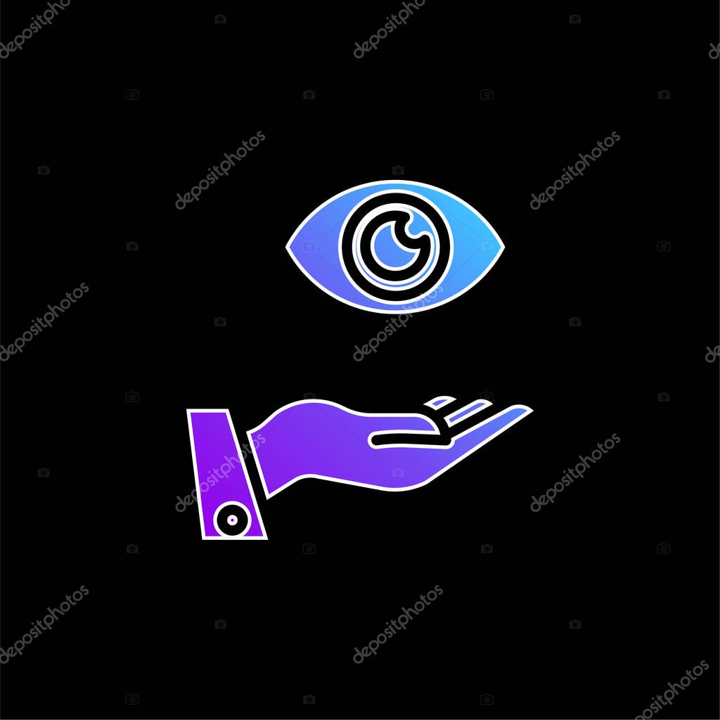 Activity blue gradient vector icon