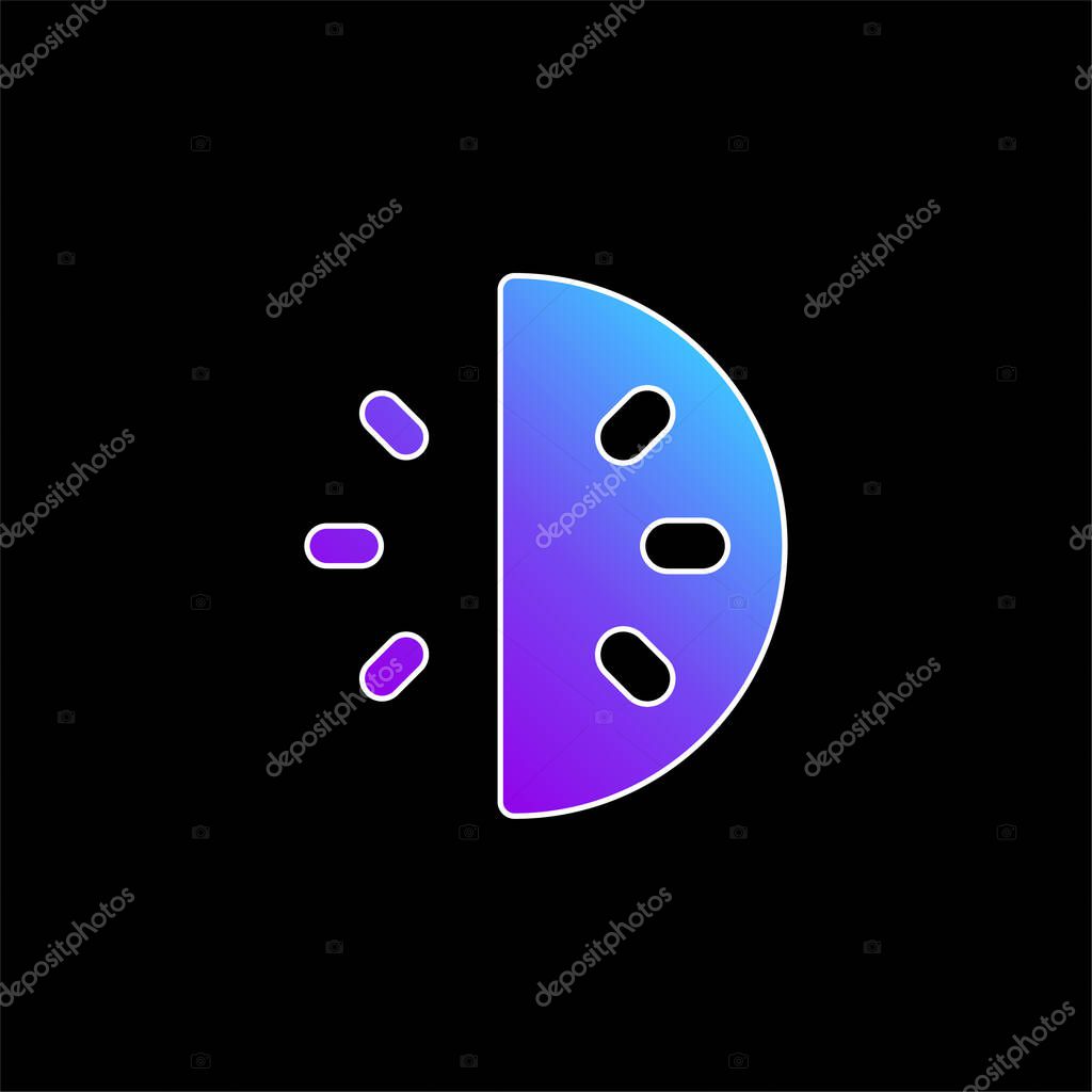 30 Minutes blue gradient vector icon