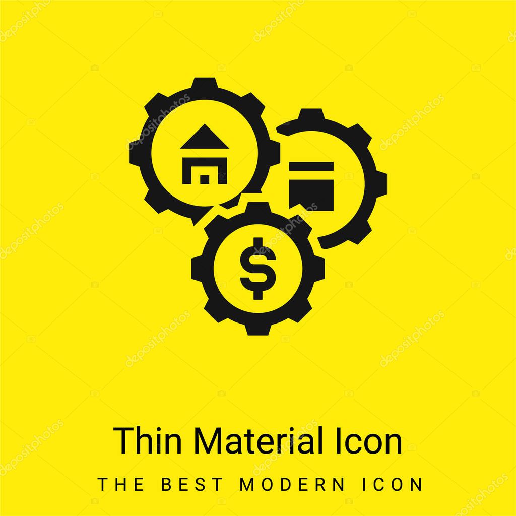 Assets minimal bright yellow material icon