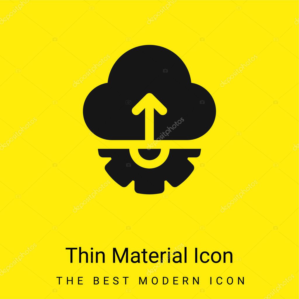 Api minimal bright yellow material icon