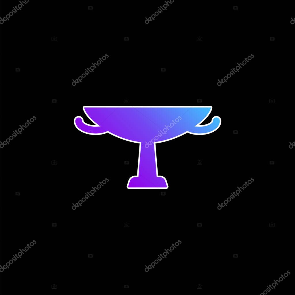 Amphora blue gradient vector icon