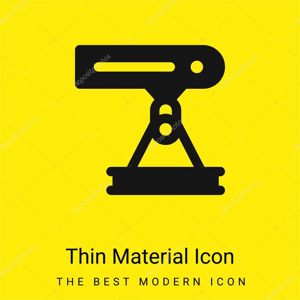 Beam minimal bright yellow material icon