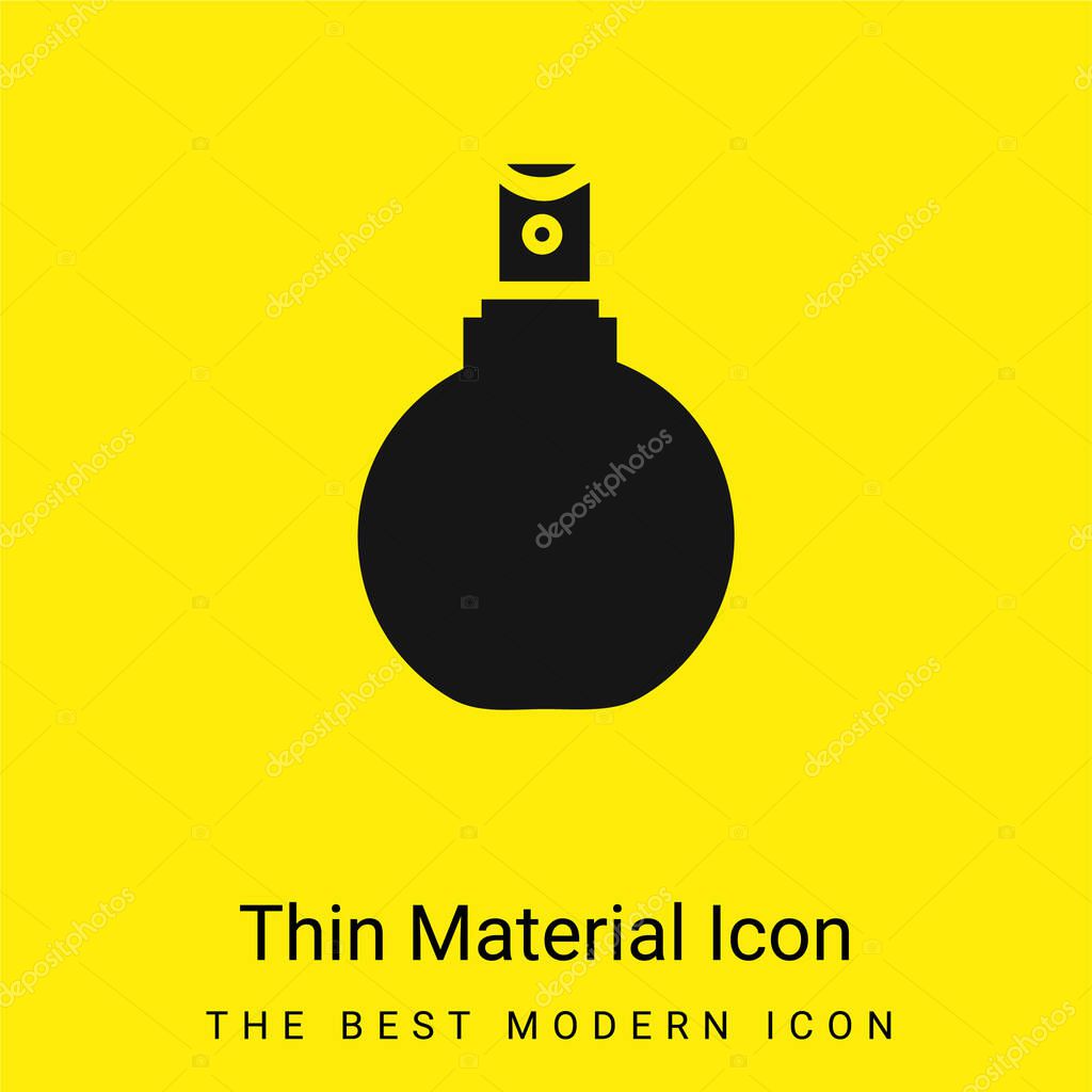 Bathroom Spray Bottle minimal bright yellow material icon