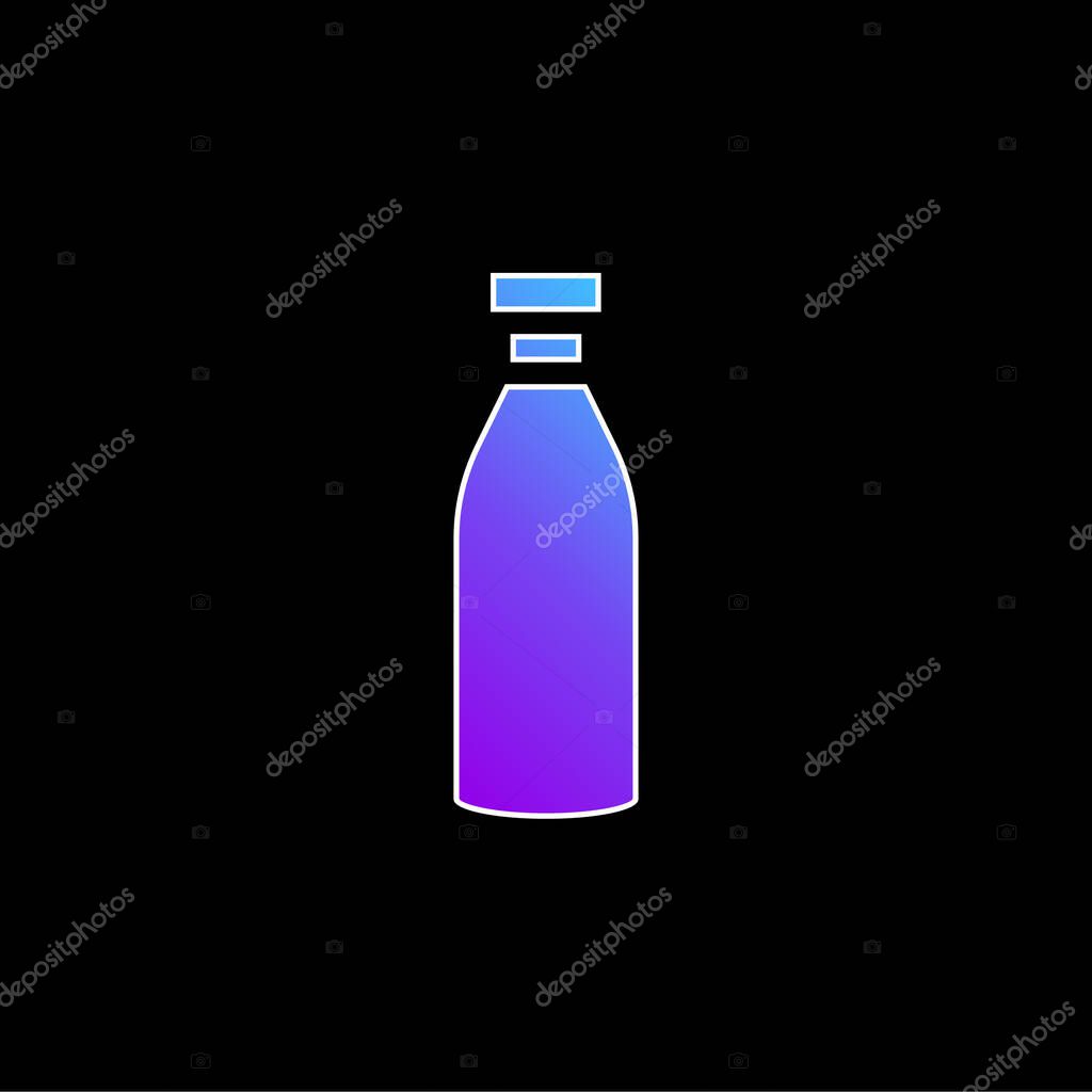 Bottle blue gradient vector icon