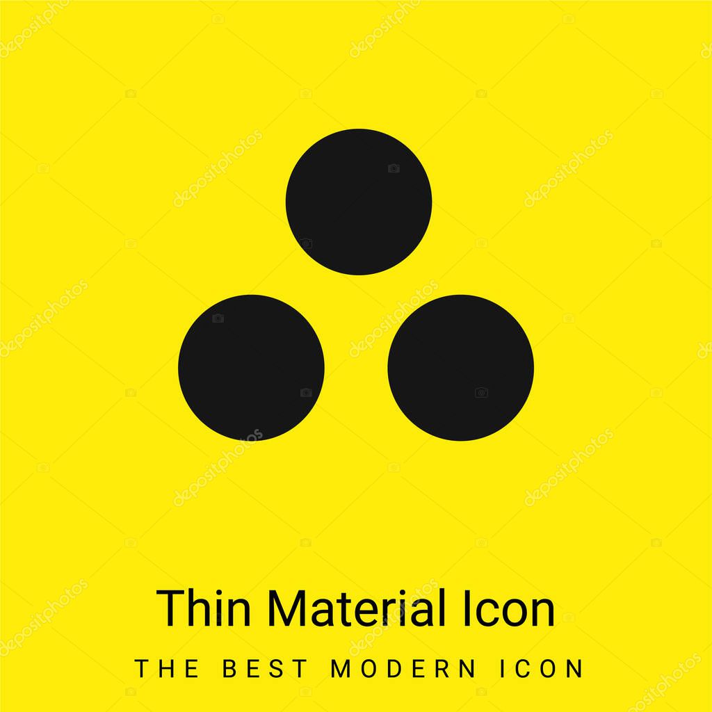 Ammunition minimal bright yellow material icon