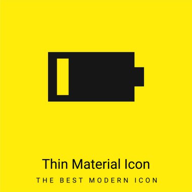 Pil en az parlak sarı madde simgesi