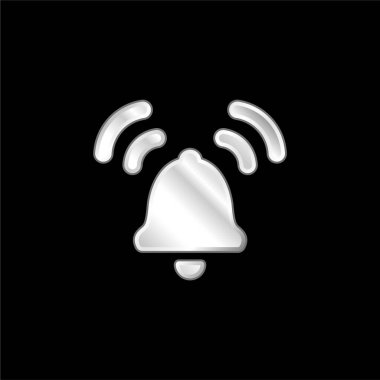 Alarm gümüş kaplama metalik simge