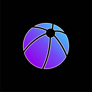 Topun mavi gradyan vektör simgesi