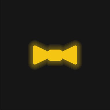 Papyon sarı parlak neon simgesi