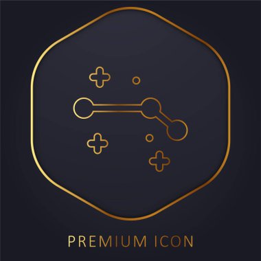 Koç altın çizgisi prim logosu veya simgesi