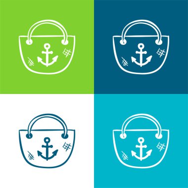 Poşet Düz Renk en az simge seti