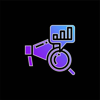 Mavi gradyan vektör simgesini analiz et