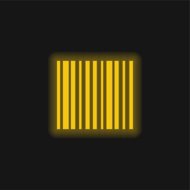 Parlayan parlak neon simgesi