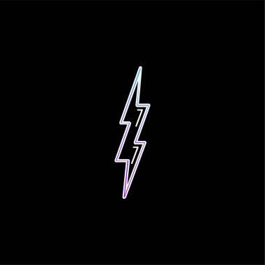 Bolt Şekli Taslak Sembol mavi eğimli vektör simgesi