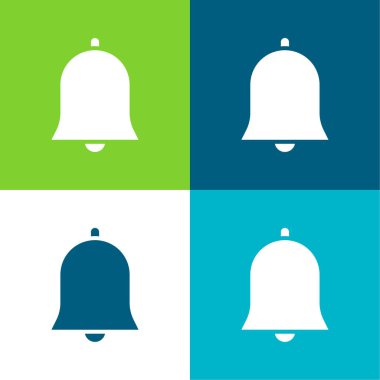 Bell Düz 4 renk simgesi seti