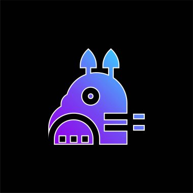 mavi gradyan vektör simgesi