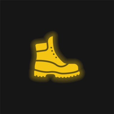 Çizme sarısı parlak neon simgesi