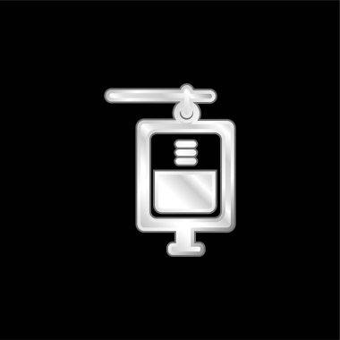 Kan nakli gümüş kaplama metalik simge