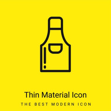 Önlük en az parlak sarı madde simgesi