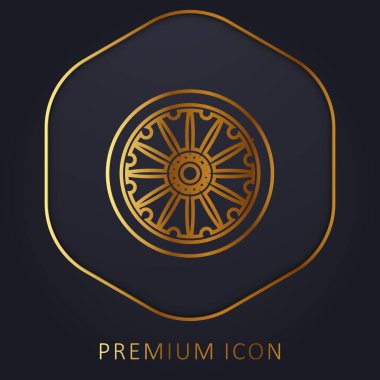 Ashoka altın çizgisi prim logosu veya simgesi