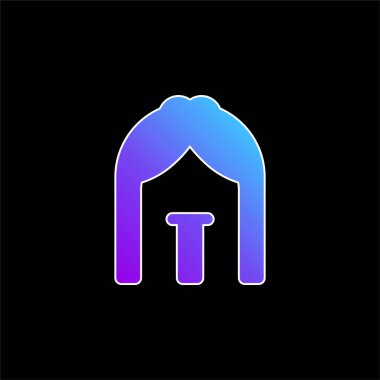 Ark mavi gradyan vektör simgesi