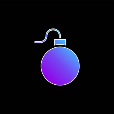 Bomba mavi gradyan vektör simgesi