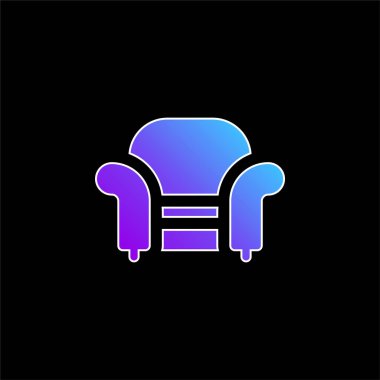 Koltuk mavisi gradyan vektör simgesi