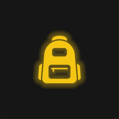 Sarı parlak neon simge