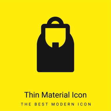 Sırt çantası en az sarı malzeme simgesi