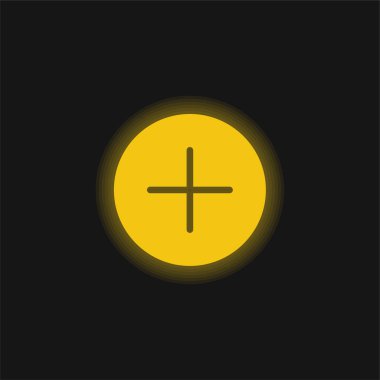 Parlak sarı neon simgesi ekle