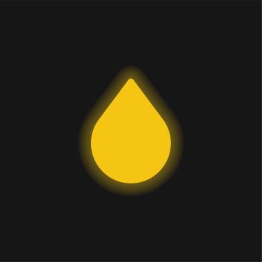 Blur yellow glowing neon icon clipart