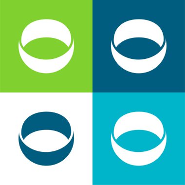 Ashley Madison Sosyal Logosu Düz Renk en az simge seti