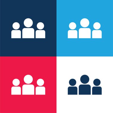 US mavi ve kırmızı hakkında en küçük simge kümesi