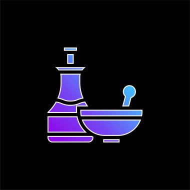Apothecary mavi gradyan vektör simgesi
