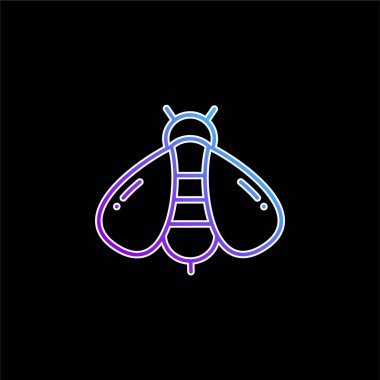 Arı mavi gradyan vektör simgesi