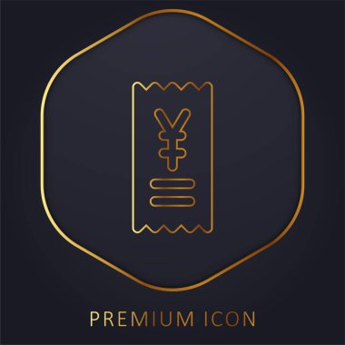 Bill Golden Line premium logosu veya simgesi