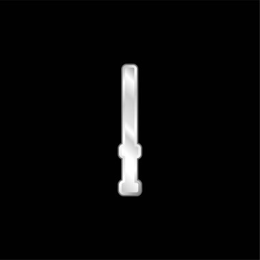 Baton gümüş kaplama metalik simge