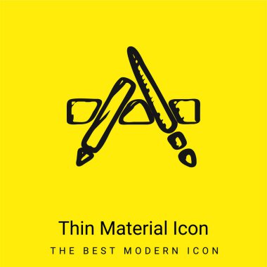 Uygulama Çizilmiş Logo Asgari Parlak Sarı malzeme simgesi