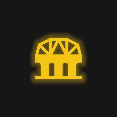 Köprü sarısı parlak neon simgesi