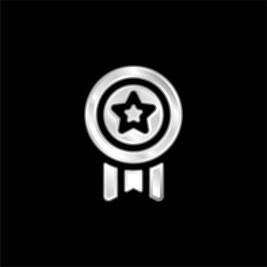 Başarı gümüş kaplama metalik simge