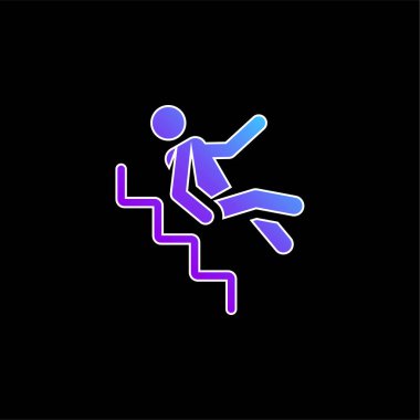 Kaza mavi gradyan vektör simgesi