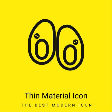 Bebek Ayakkabıları en az parlak sarı madde simgesi