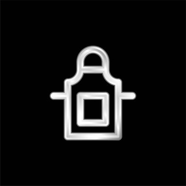 Önlük gümüş kaplama metalik simge