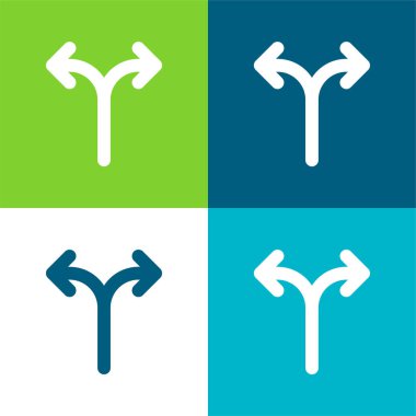 Alternatif Düz 4 renk en küçük simge kümesi