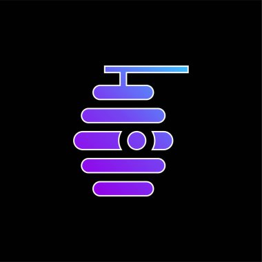 Arı mavi gradyan vektör simgesi